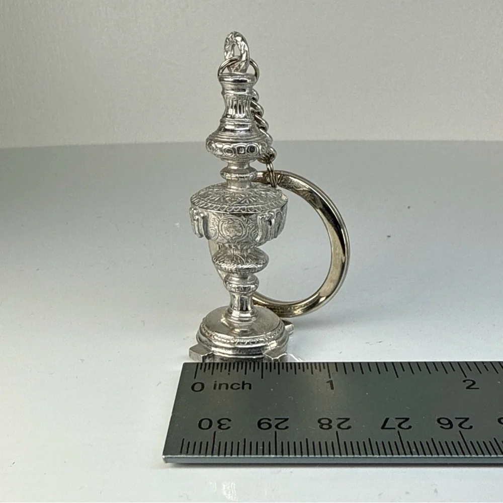 Kirk Stieff pewter keychain Elegant Silver Key Holder‎